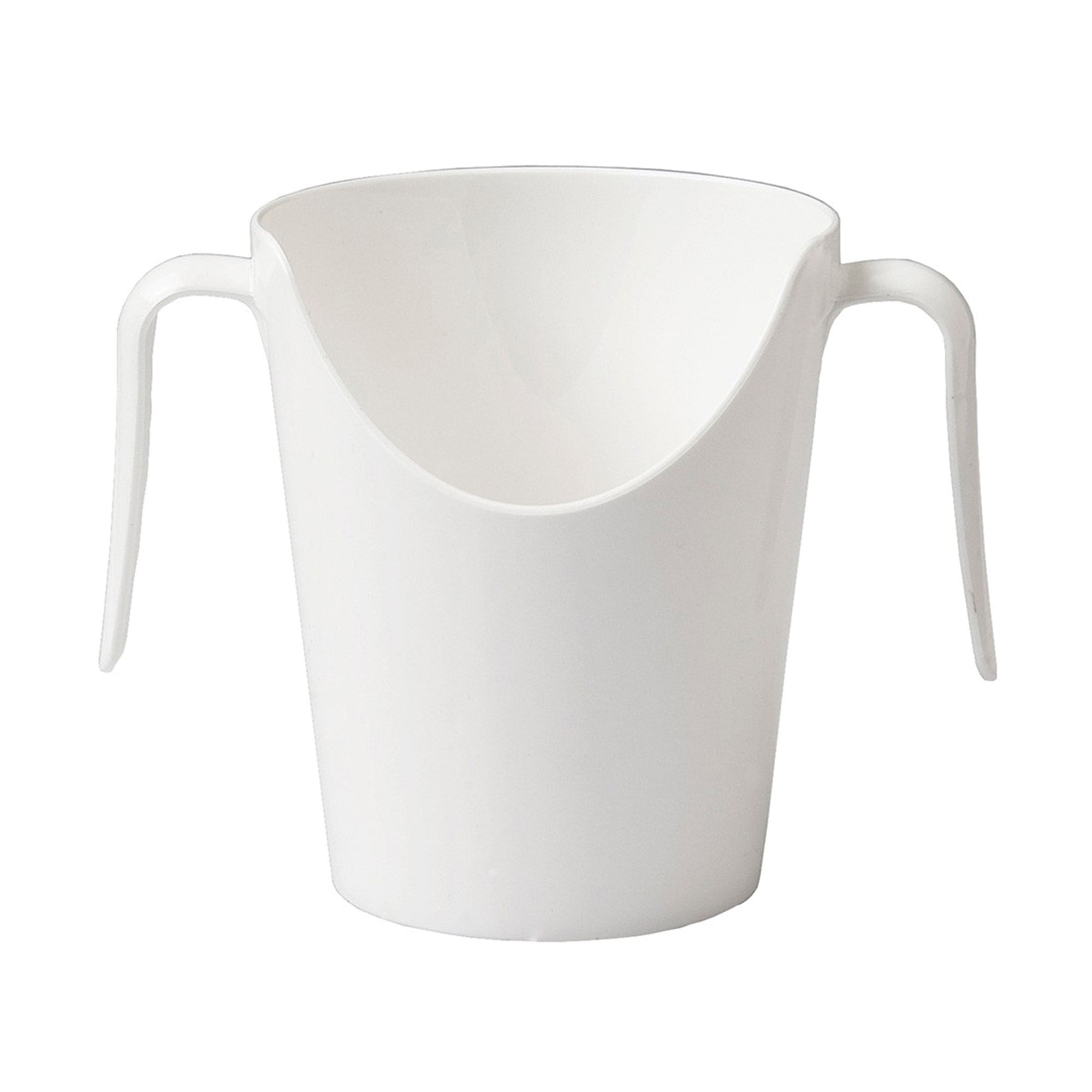 Nose Cut Out Cup (With Handles) WHITE - EACH
