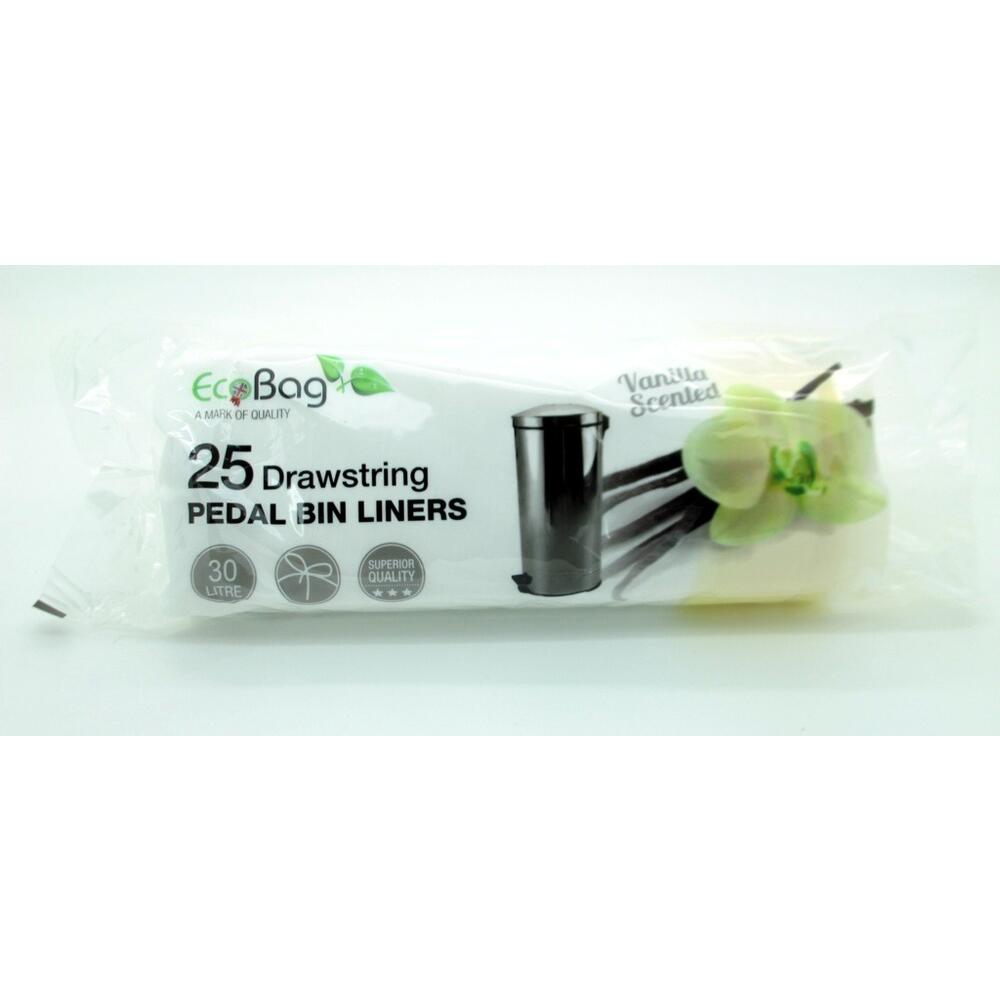Scented Drawstring Pedal Bin Liners 30L - Pack Of 25