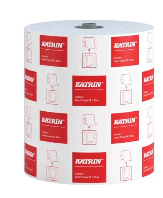 Katrin Dispenser Paper Towel Roll - Medium 2PLY Blue - Case 6