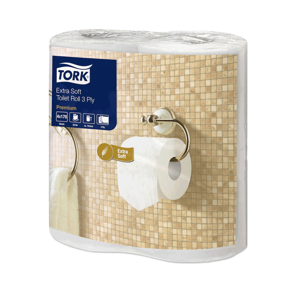 Tork Extra Soft Conventional Toiler Roll Premium - 3ply - Case 40