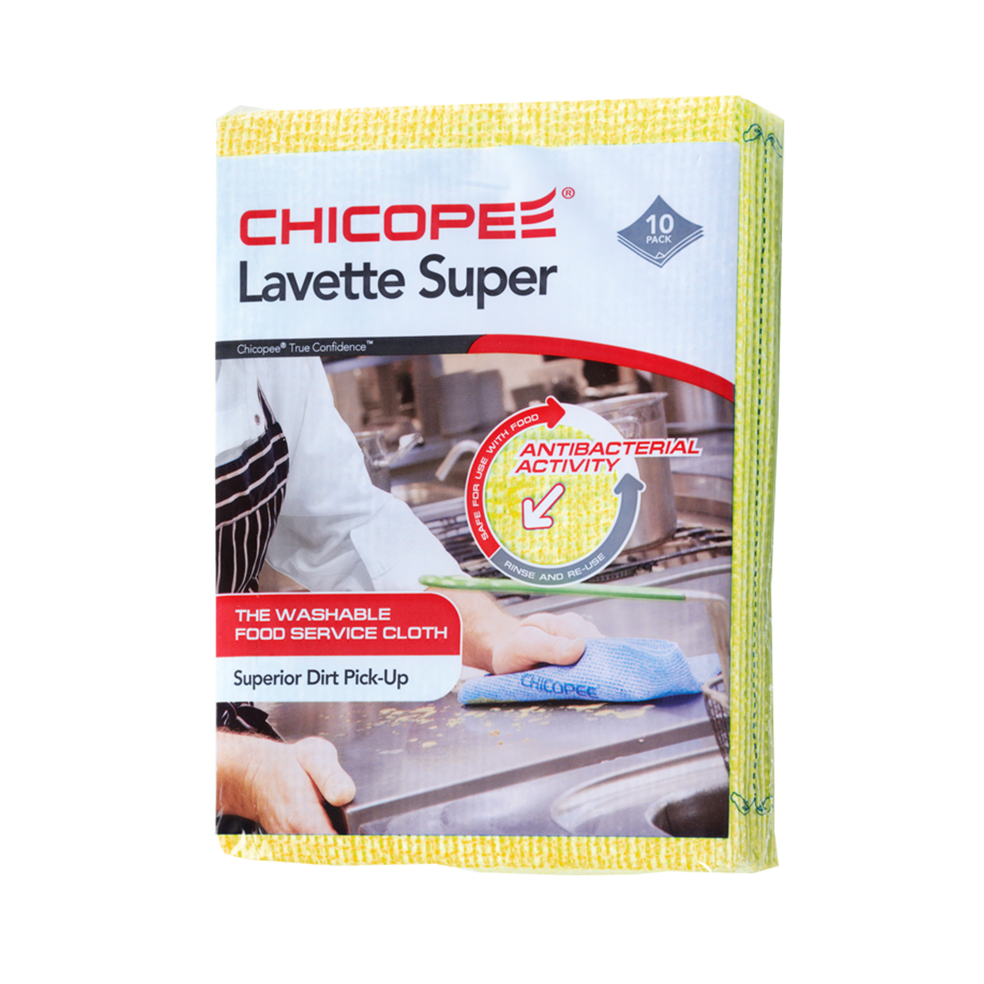 Chicopee Lavette Super Wipe YELLOW - 10 Pack