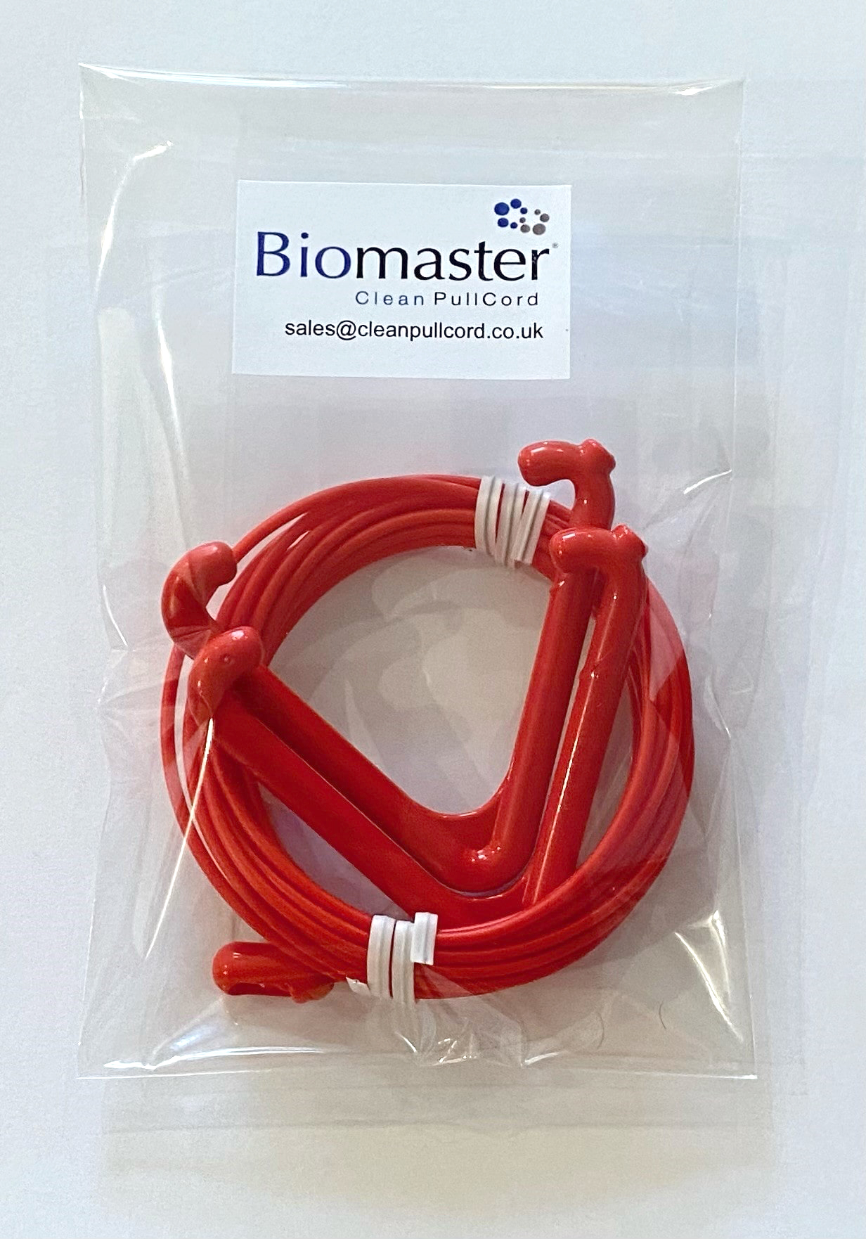 Biomaster Clean Red Pullcord With 2 Handles - 3M - Each