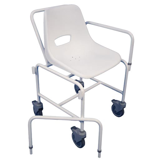 Mobile Shower Chair With Removable Arms