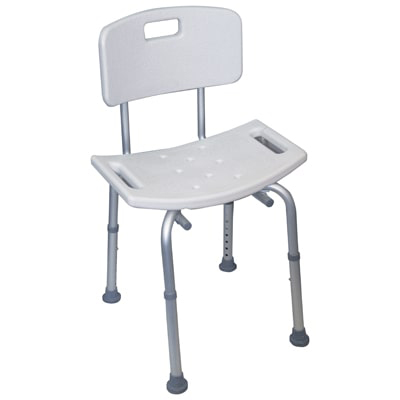 Shower Stool With Back - Each