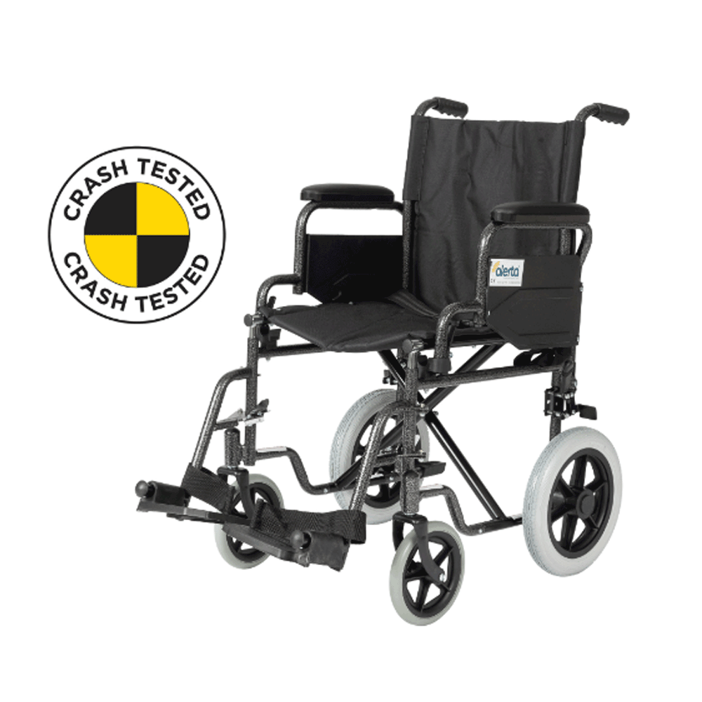 Transit Wheelchair - Crash Tested - Black