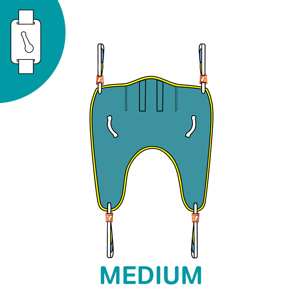 Padded Sling - Polyester - Keyhole Clip Fitting - Medium