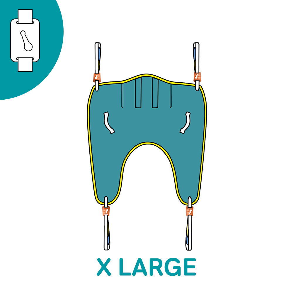 Padded Sling - Mesh - Keyhole Clip Fitting - X Large