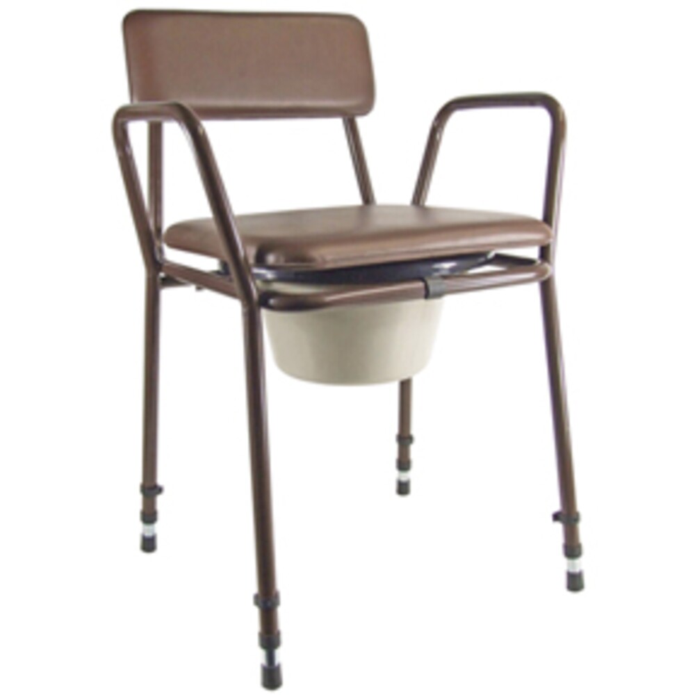 Height Adjustable Stacking Commode - Each