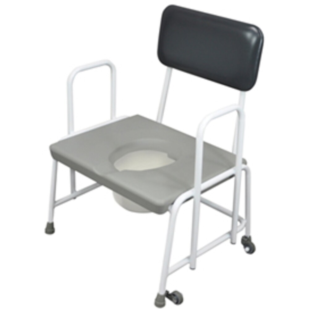 Bariatric Commode Fixed Height Fixed Arms - Each