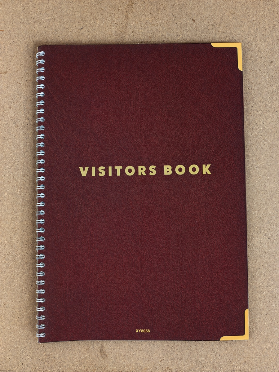Burgundy Visitor Book (Not Refill Compatible) - Each