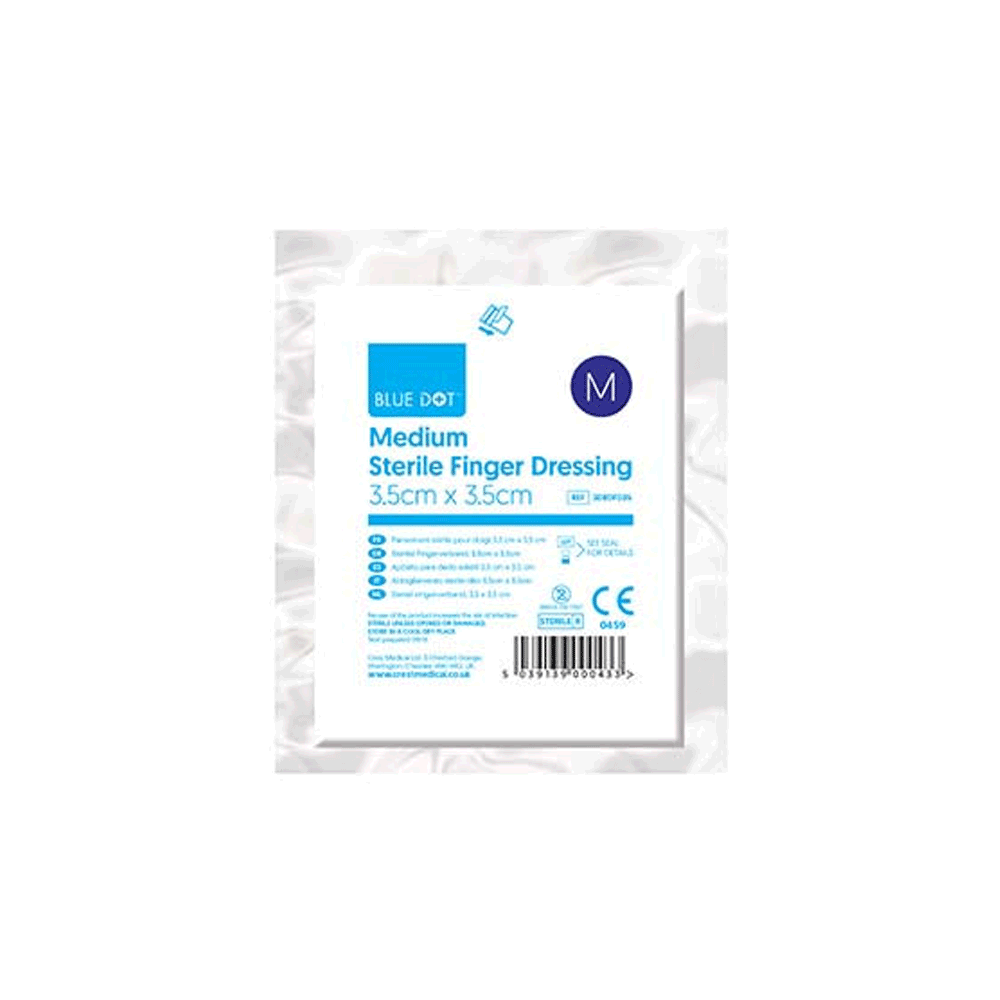 Finger Dressing Medium Sterile, 5 x5 cm - Pack 10