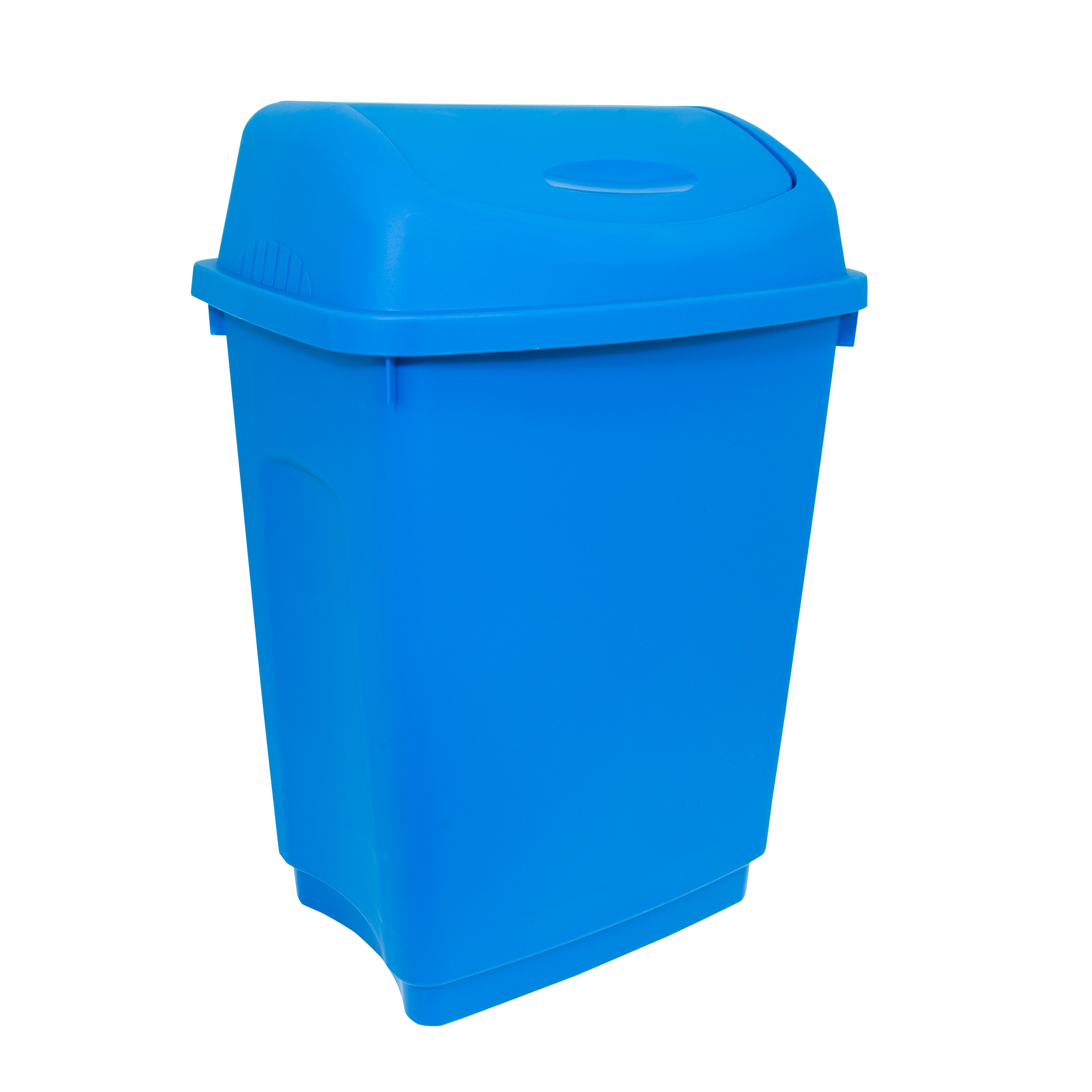 50 Litre Push Top Bin Blue - Each