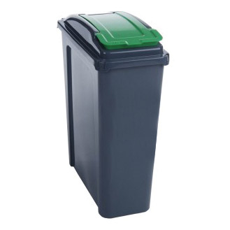 25Ltr Colour Coded Recycling Bin - Green