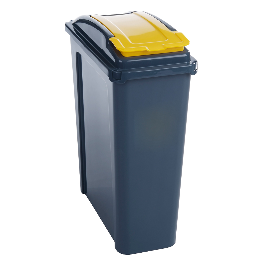 25Ltr Colour Coded Recycling Bin - Yellow