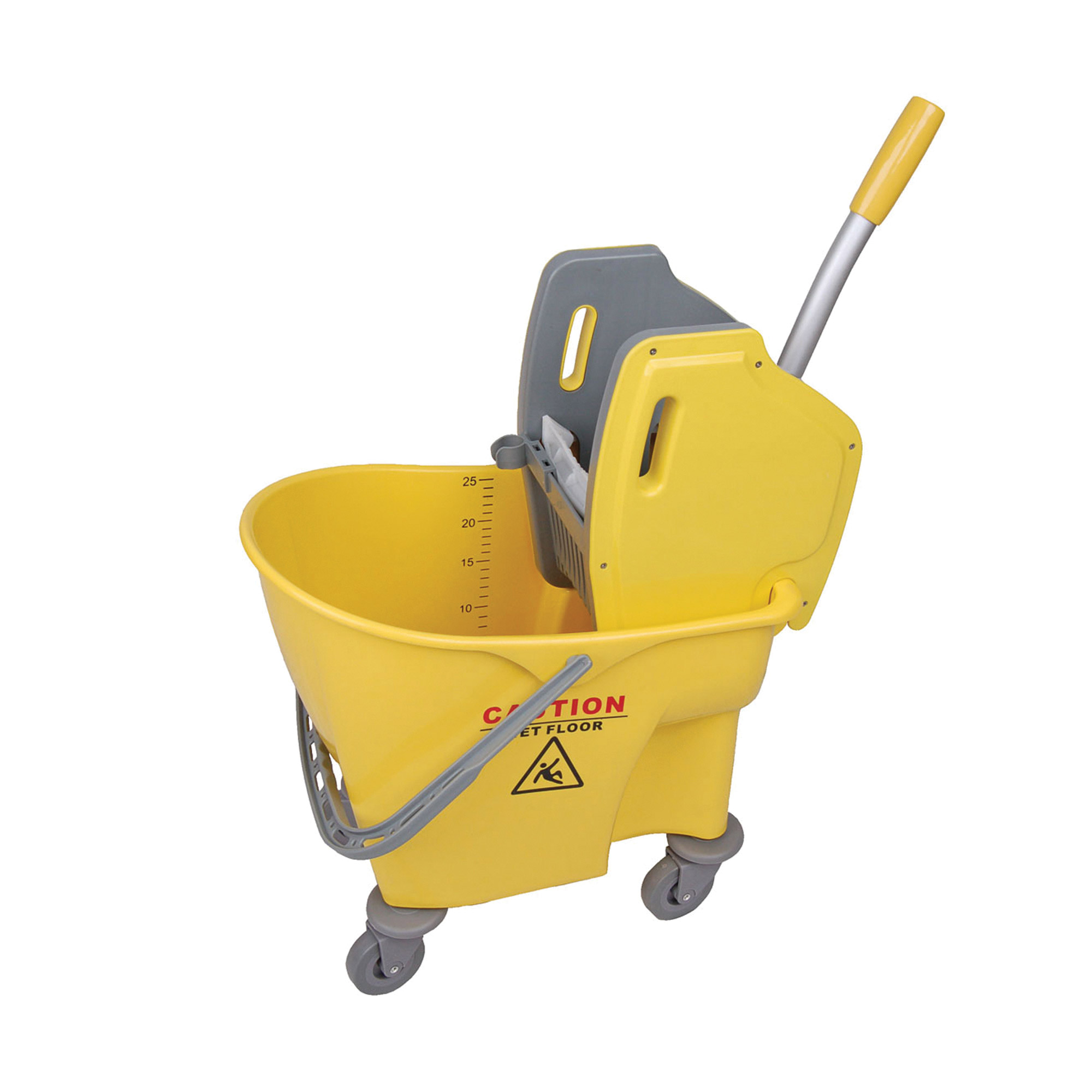 Kentucky Mop Bucket & Wringer Yellow 25L - Each