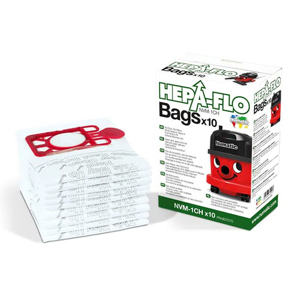 High Efficiency Filter Vacuum Bags To Fit Numatic Henry (Nvm-1Ch Hepa Flo) - Pack Of 10