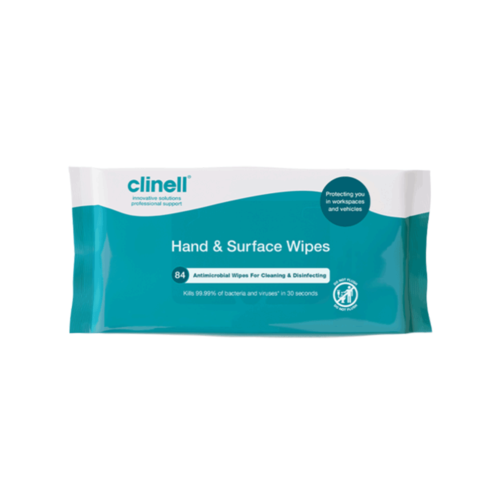 Clinell Hand & Surface Wipes - Pack 84