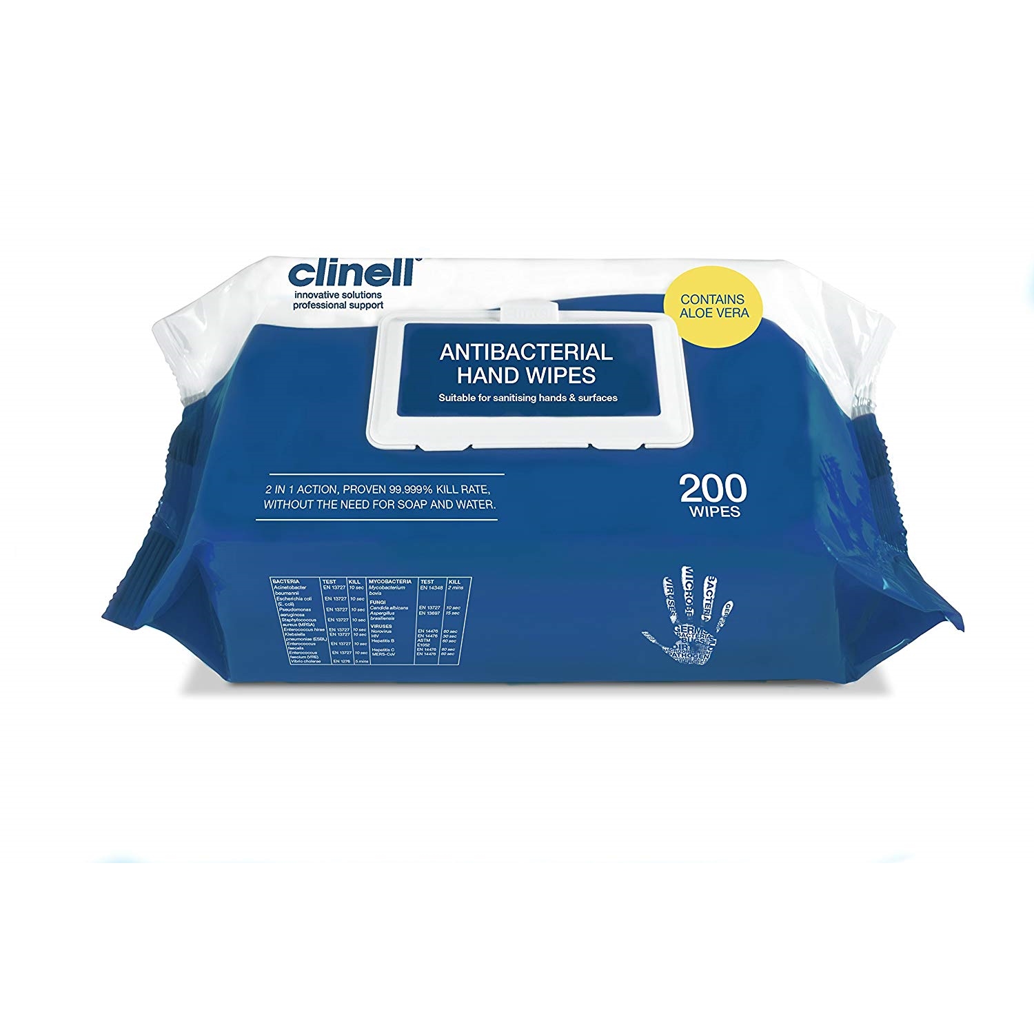 Antimicrobrial Hand Wipes Pack 200