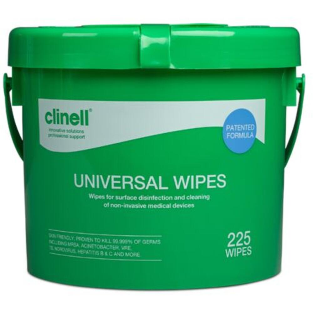Clinell Universal Wipes Bucket pack of 225 - Each