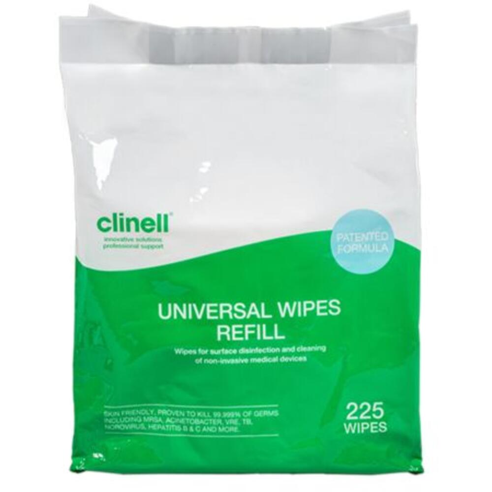 Clinell Universal Wipes Bucket Refill pack of 225 
