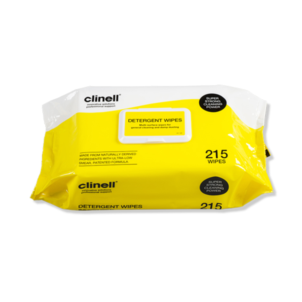Clinell Detergent Wipes Pack Of 215 - Case Of 6