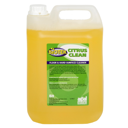 Biotek Citrus Clean - Lemon Hard Surface & Floor Cleaner Concentrate
