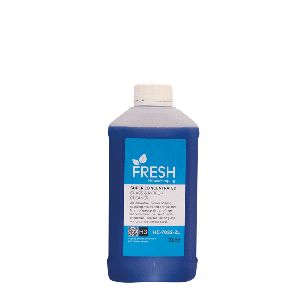 H3 Fresh Super Concentrated Glass And Mirror Cleaner - 2Ltr