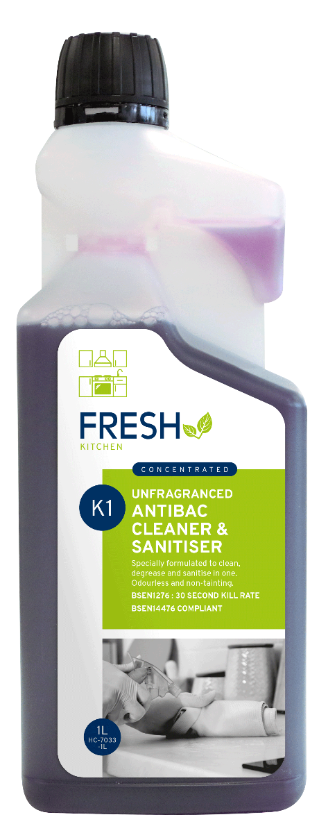 Fresh Super Concentrated Antibac Kitchen Cleaner & Sanitiser - 1 Ltr 