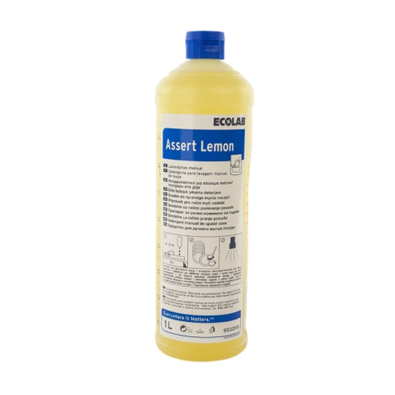 ECOLAB Assert Lemon Washing up Liquid 1Ltr - Each