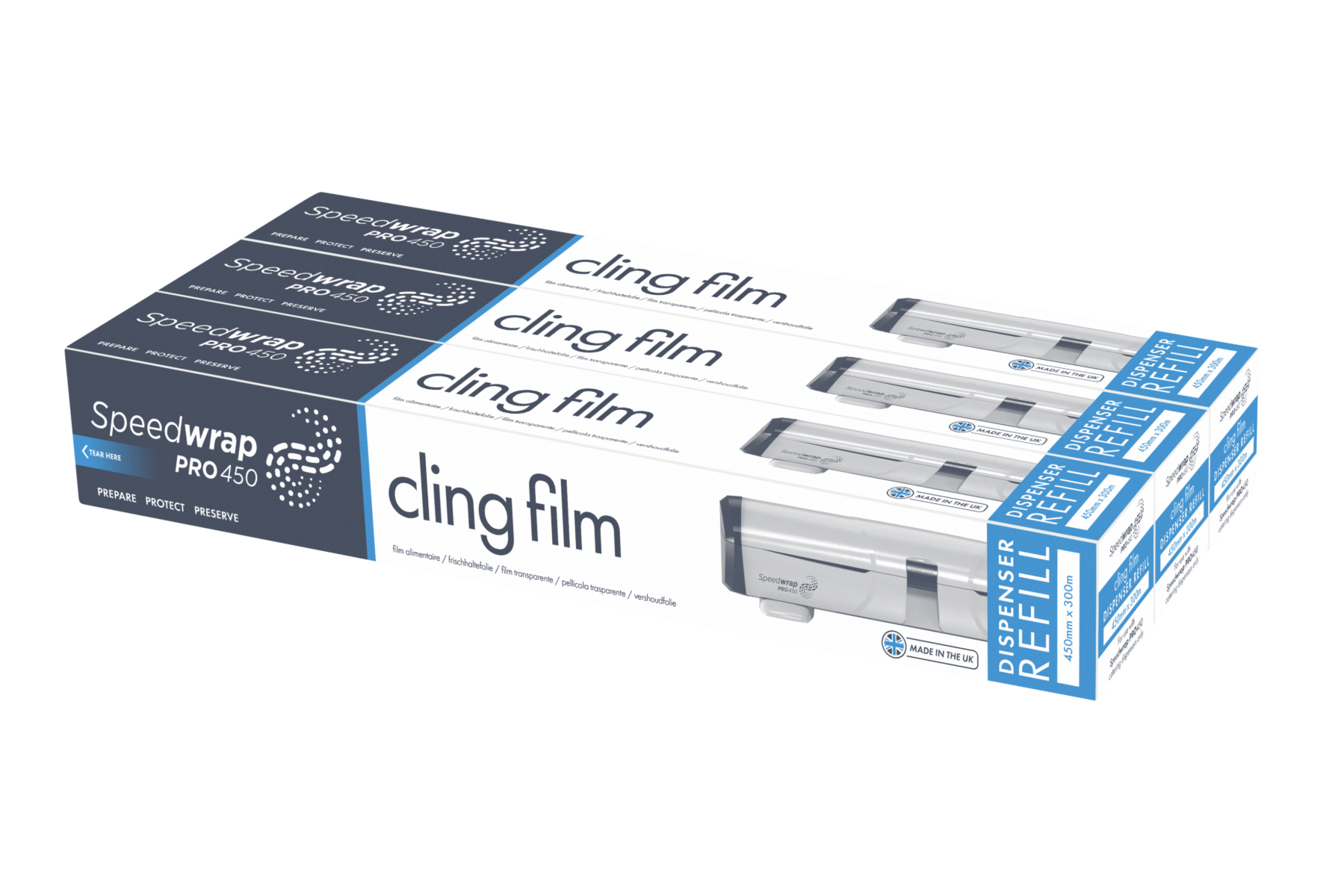 Cling Film 45cmx300m to fit Speedwrap Dispenser