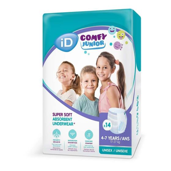 iD Comfy Junior Age 4-7 - 14 Pack (17-27KG)