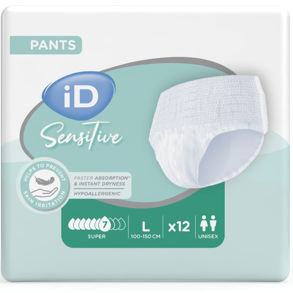 iD Sensitive Pants Super - Large - Pack 12