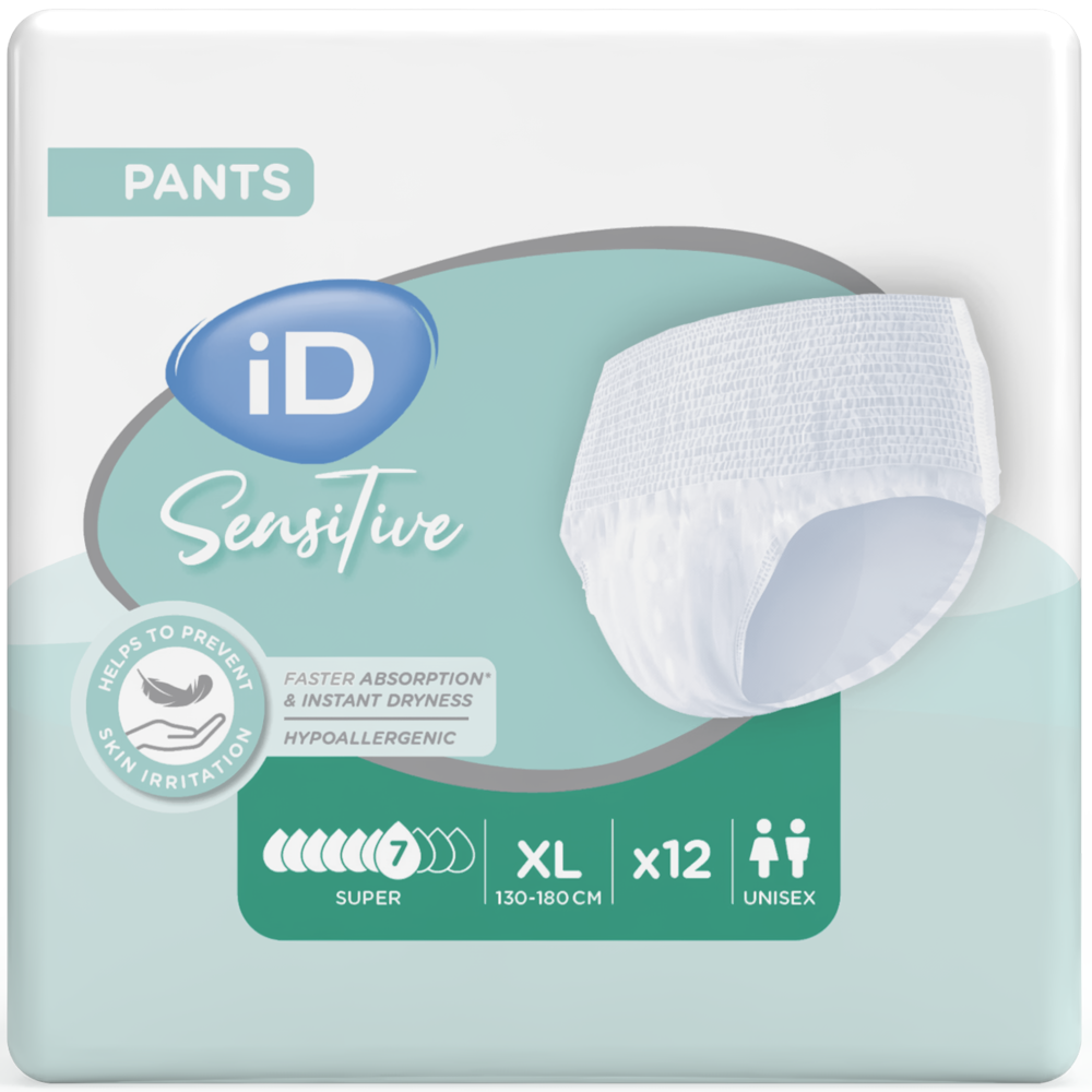 iD Sensitive Pants Super - X Large - Pack 12