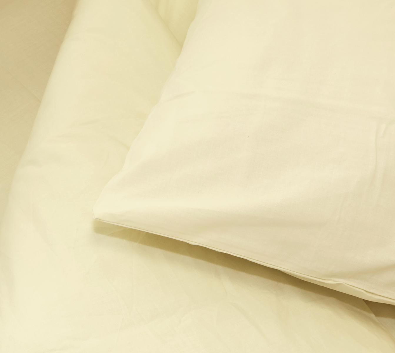 Polycotton Bedding Bundle - Cream - Set