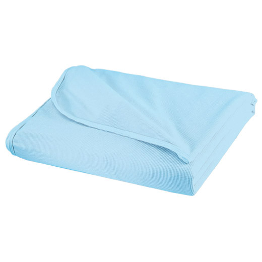 Blue Sleep-Knit Blanket