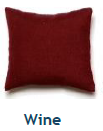 Wine Polycotton Pillowcase