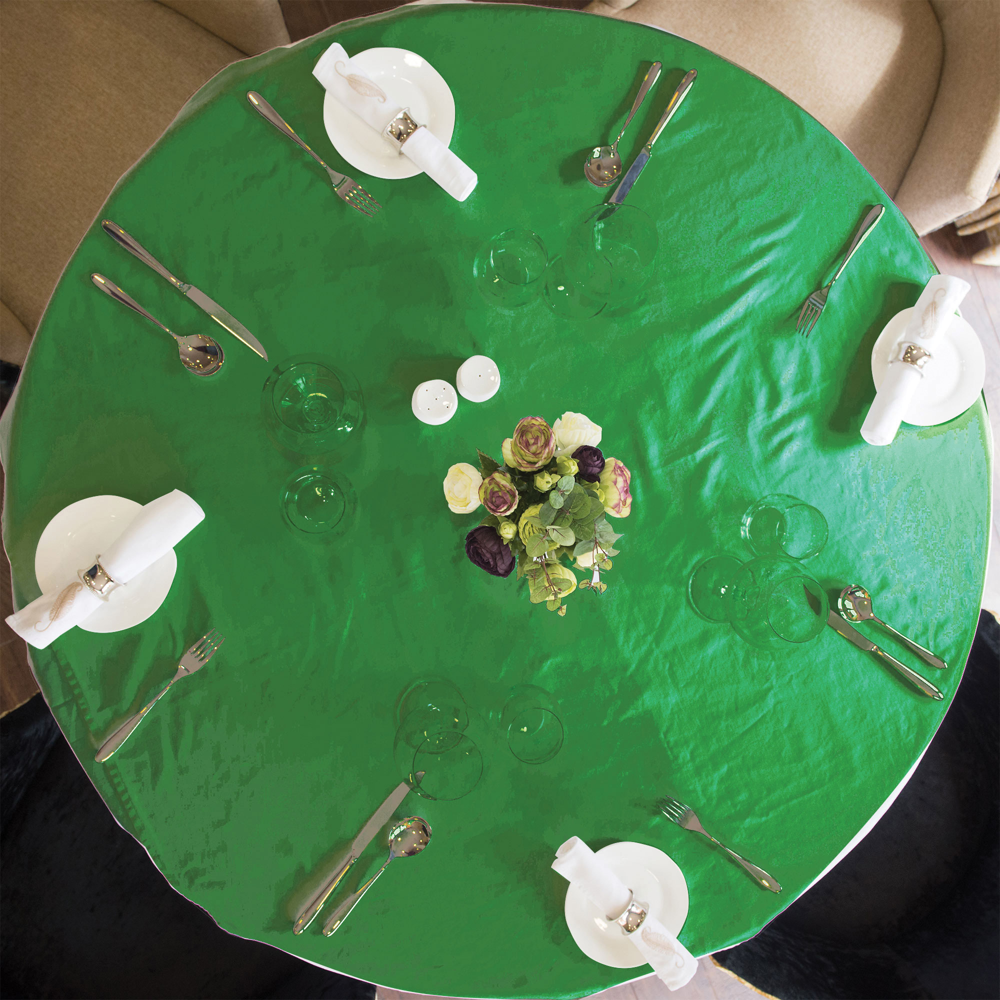 Evergreen Round Table Cloth 137cm