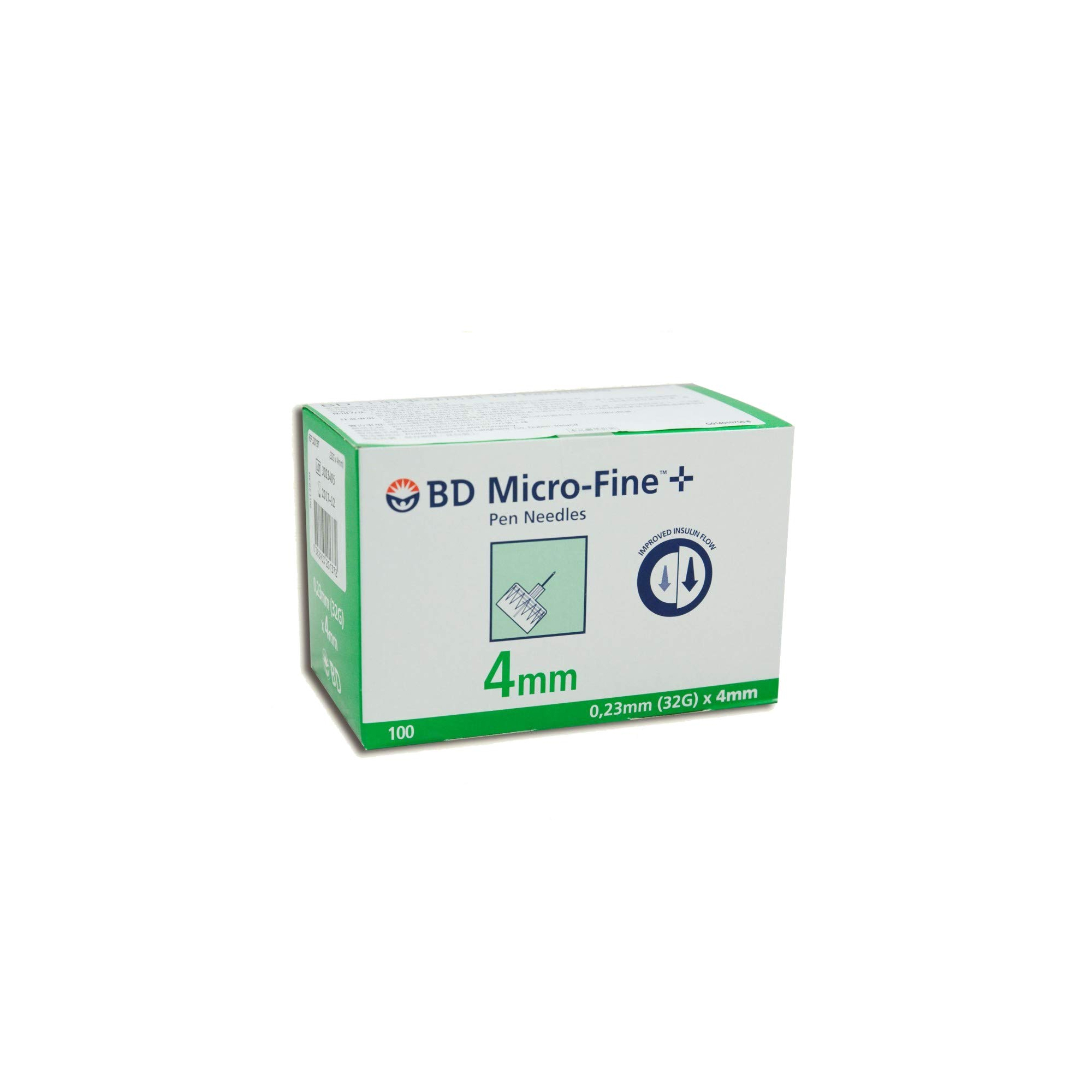 Bd Microfine Needle For Insulin Pen - 0.23 X 4Mm - Case Of 100