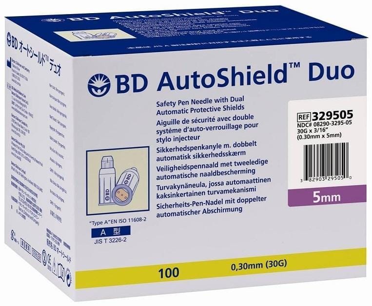 Bd Autoshield Duo Pen Needle - Case Of 100