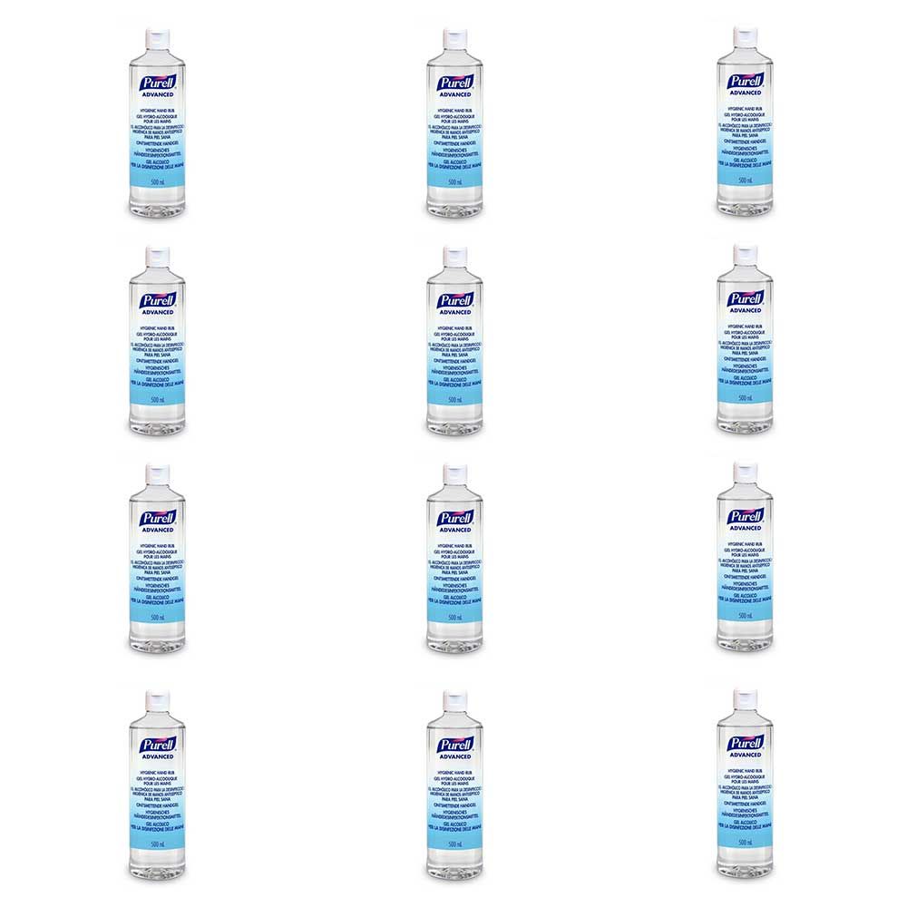 SPECIAL Purell Advanced Alcohol Hand Sanitiser 500ml (Flip Top) - Case of 12