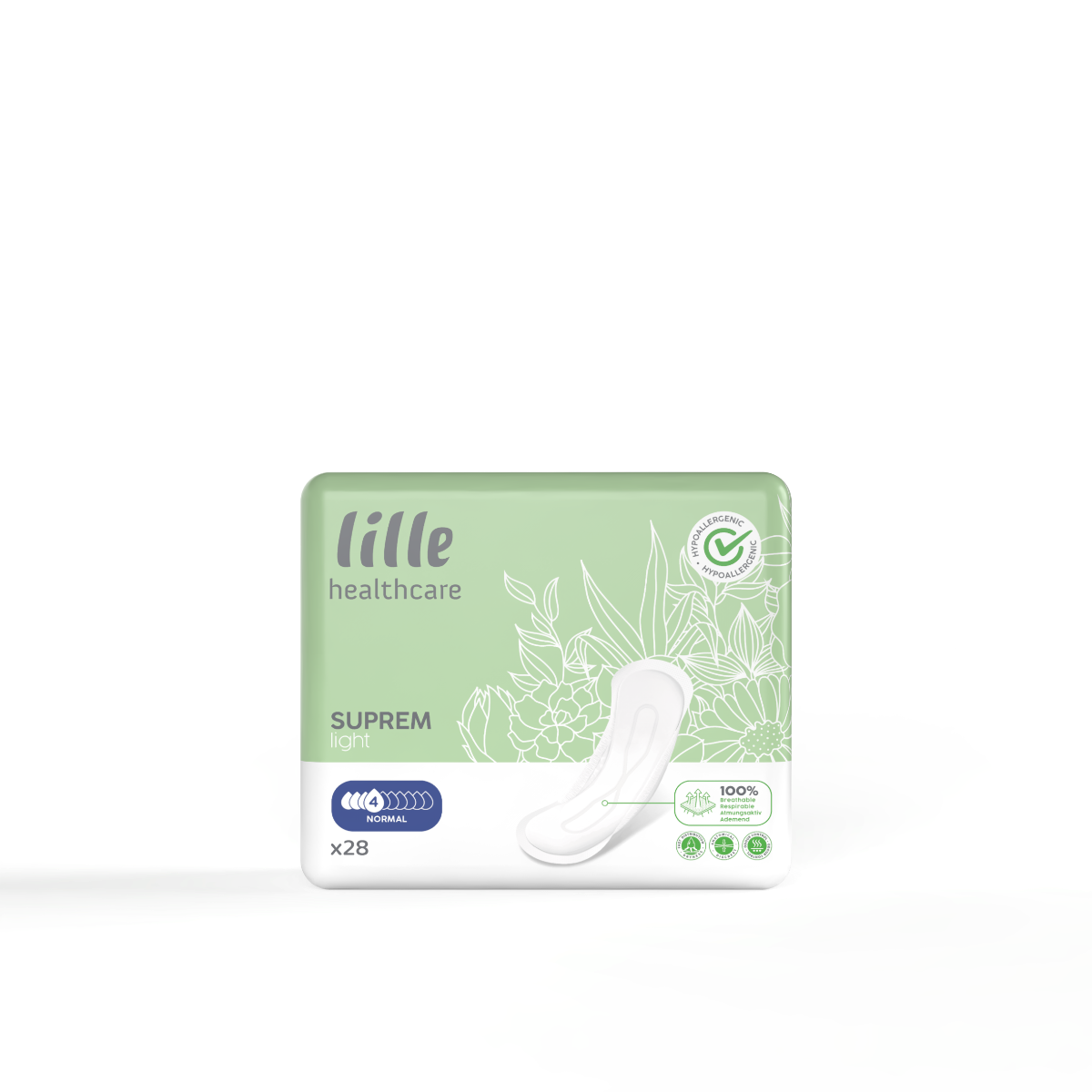 Lille Suprem Light Small Shaped Pads - Normal