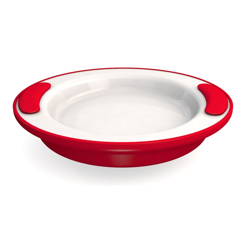 Ornamin Red Keep Warm Plate (25.5cm) - Each
