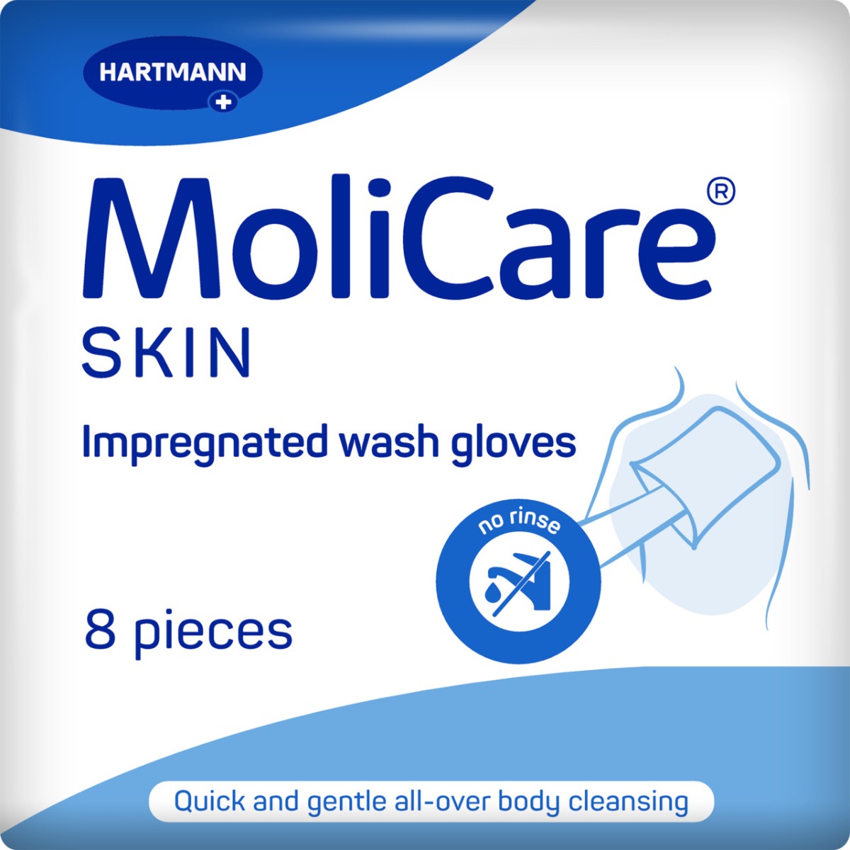 MoliCare Skin Wash Glove - Pack of 8