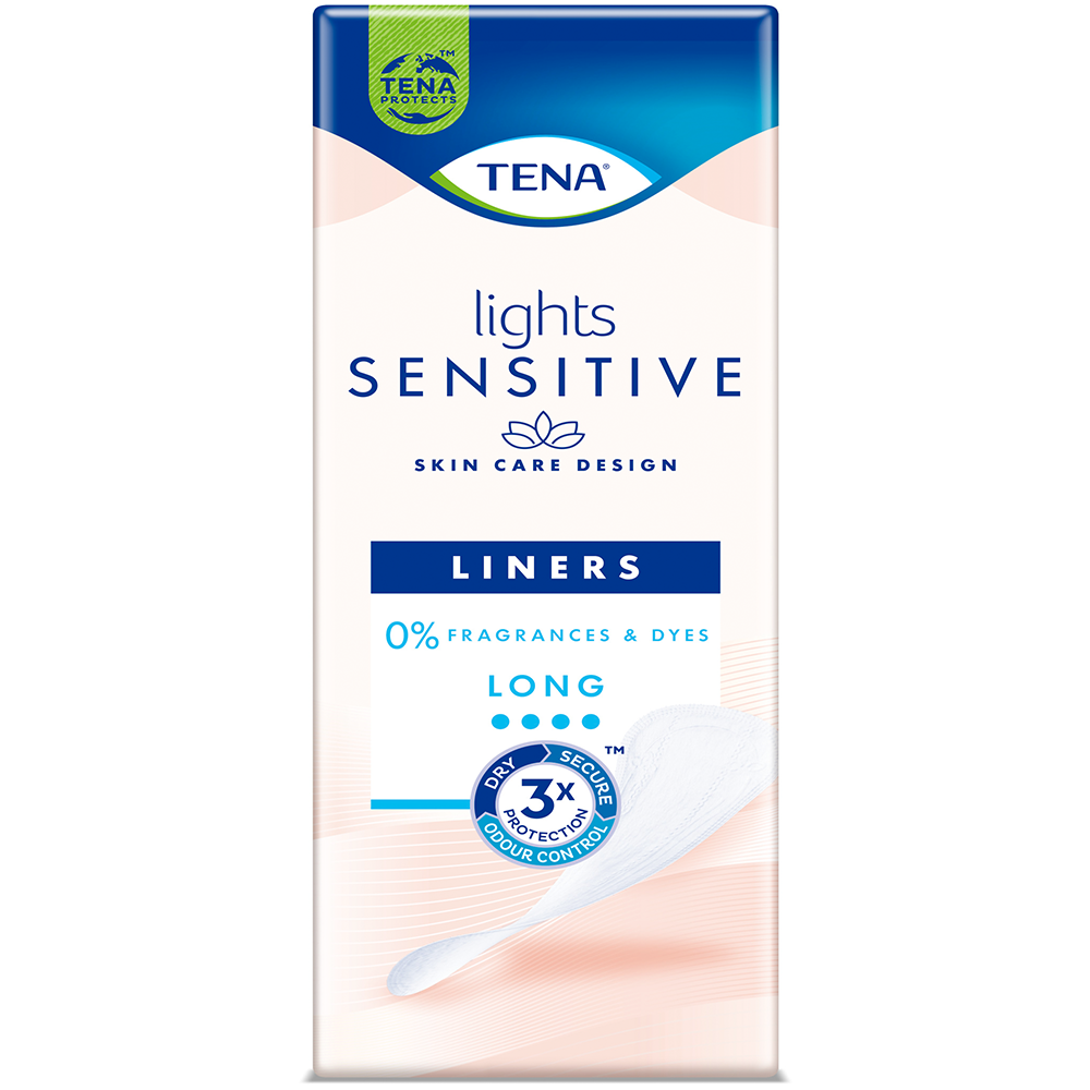 Lights by TENA Liner Long - 20 Pack