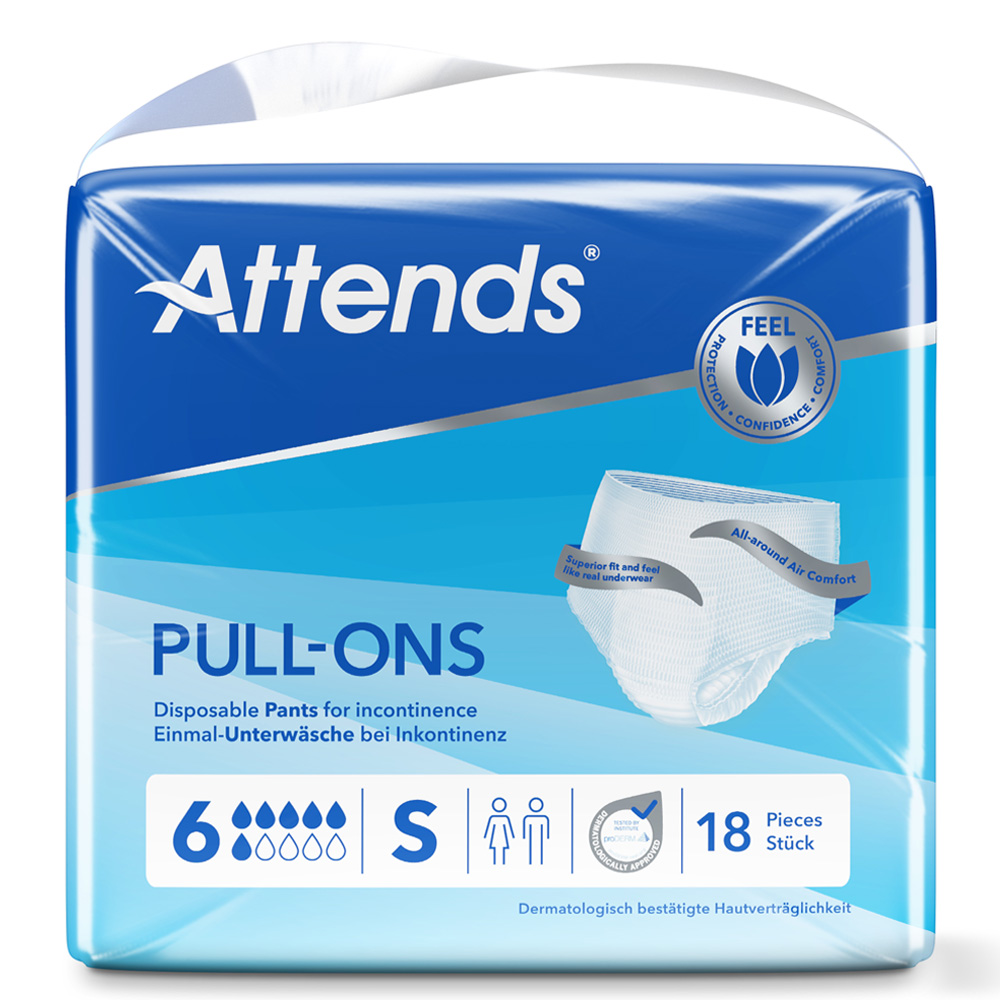 Attends Pull-Ons 6 Small | Pack of 18