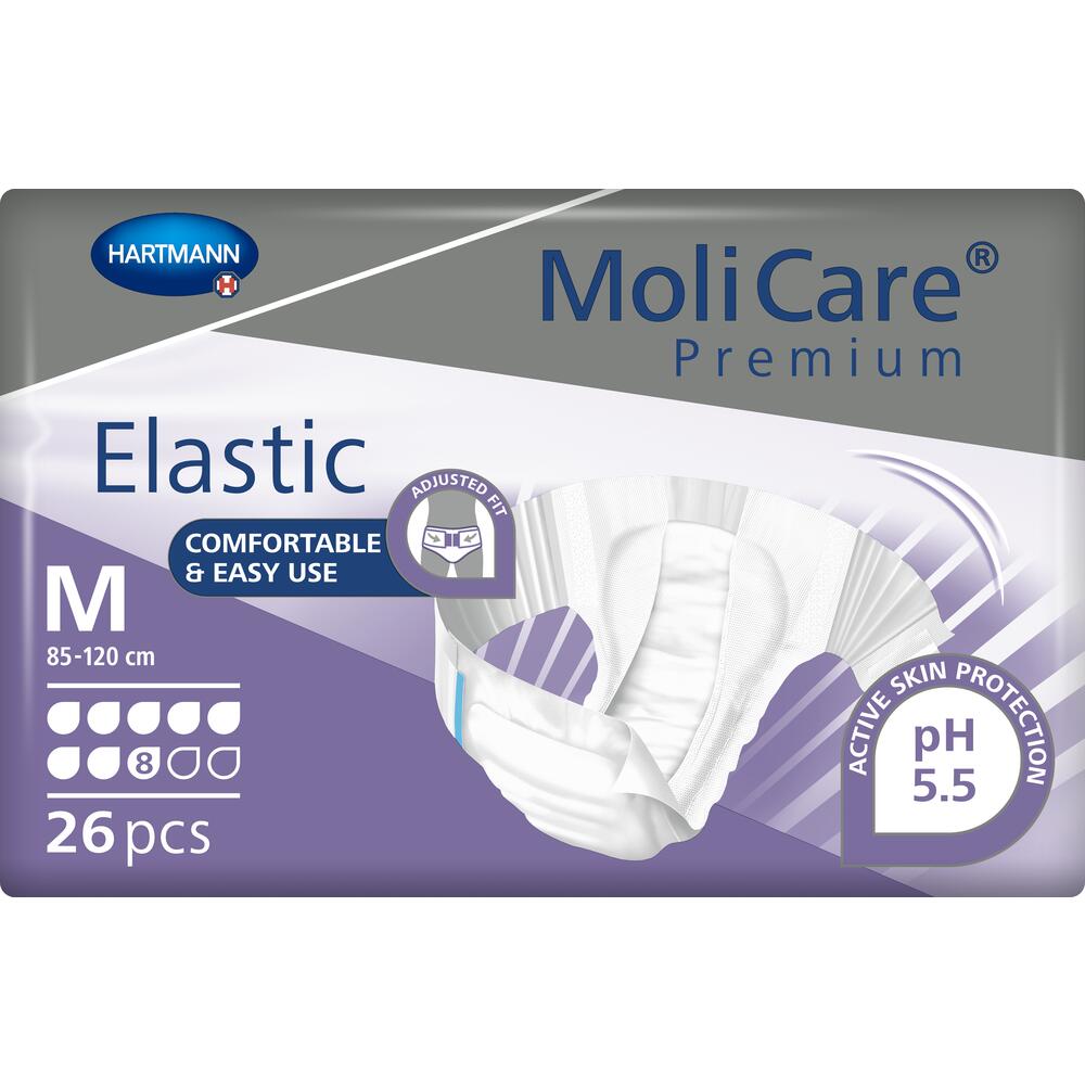MoliCare Premium All-In-One Inco Slip - Elasticated - Medium 8D - Pack of 26