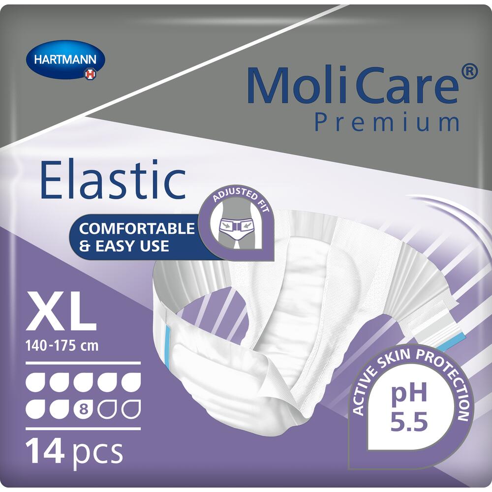 MoliCare Premium All-In-One Inco Slip - Elasticated - XL 8D - Pack of 14