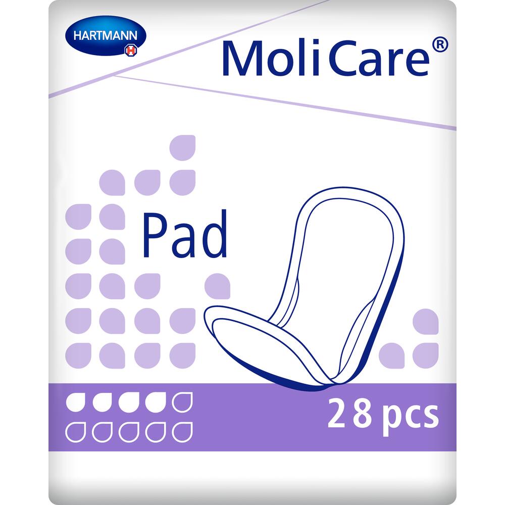 MoliCare Unisex Shaped Pad - 4 Drops - Pack of 28