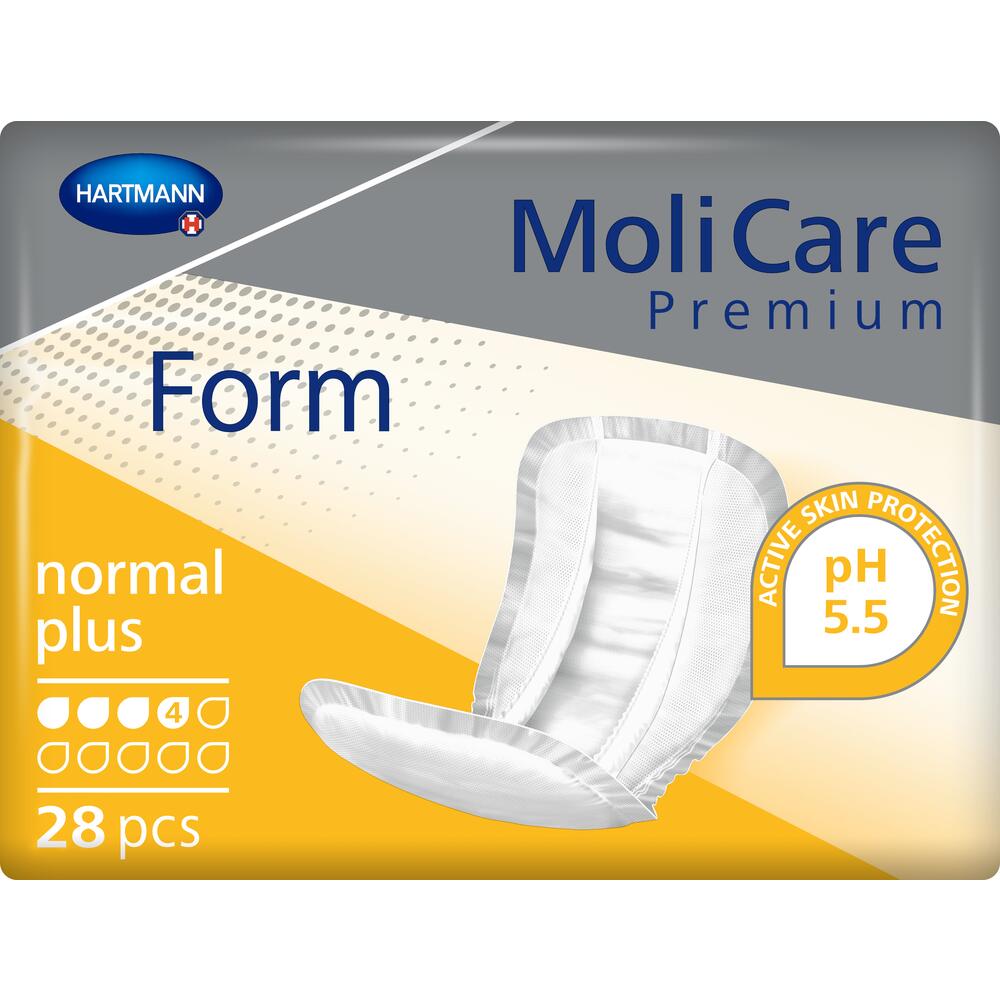 MoliCare Premium Form Unisex Shaped Pad Normal Plus - Pack of 28