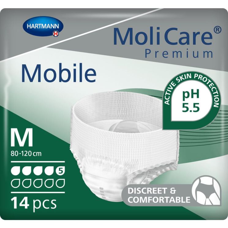 MoliCare Premium Mobile Pull-Up Pants - Medium 5D - Pack of 14